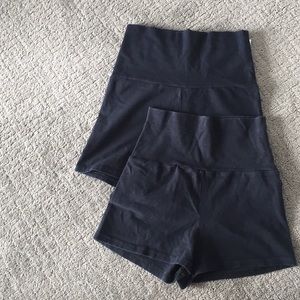 American Apparel black high-waist shorts bundle